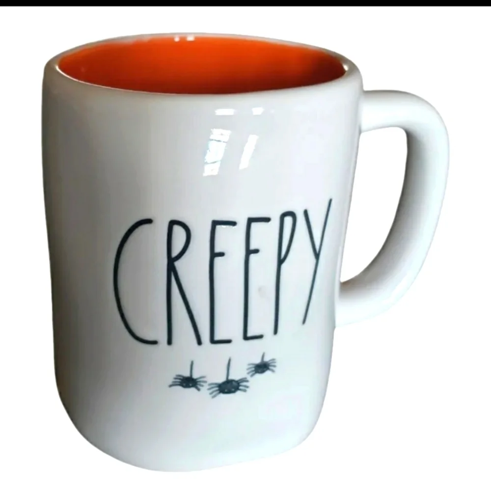 NEW! Rae Dunn by Magenta Artisan Collection ceramic Mugs-CREEPY